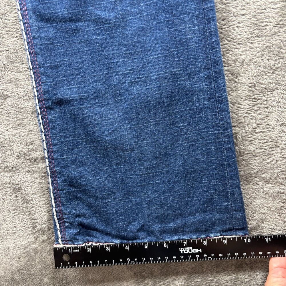 Cache Contour Collection Women Jeans Vintage Y2K Thick Stitch Flare Size 12 M261 - Picture 8 of 10